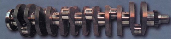 Vacuum carburized crankshaft