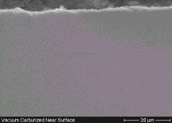 Low pressure Vacuum carburized